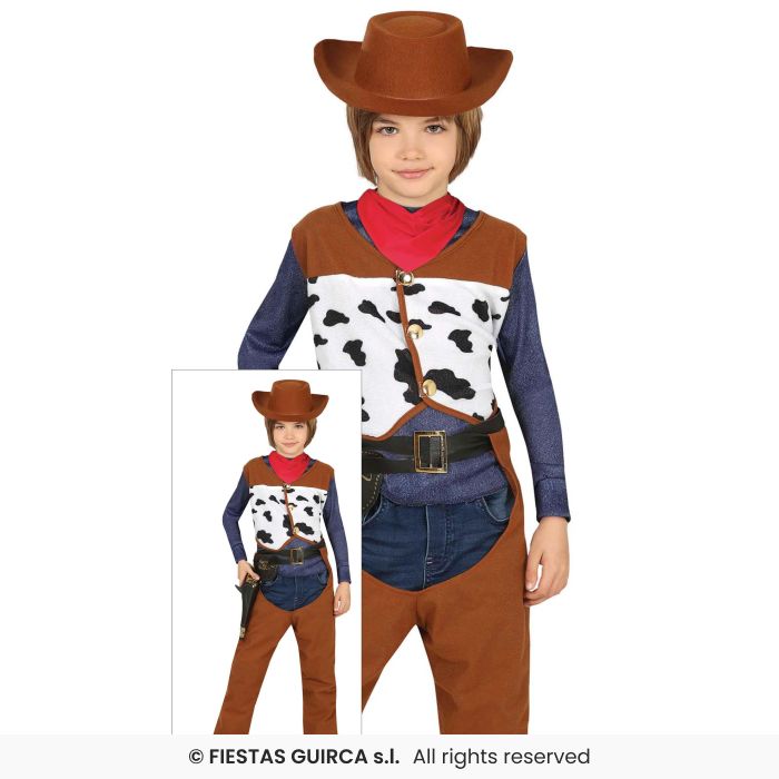 Kids Western Boys Cowboy Wild West Rodeo Fancy Dress Costume Age 3-13