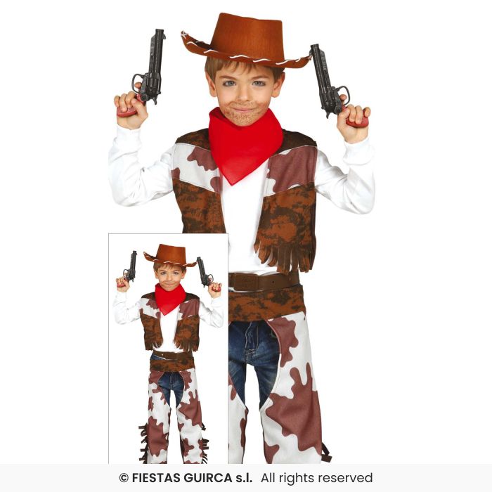 Boys Cowboy Wild West Rodeo Fancy Dress Costume Western Kids Age 3-13