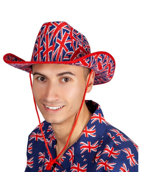 Union Jack Cowboy Hat