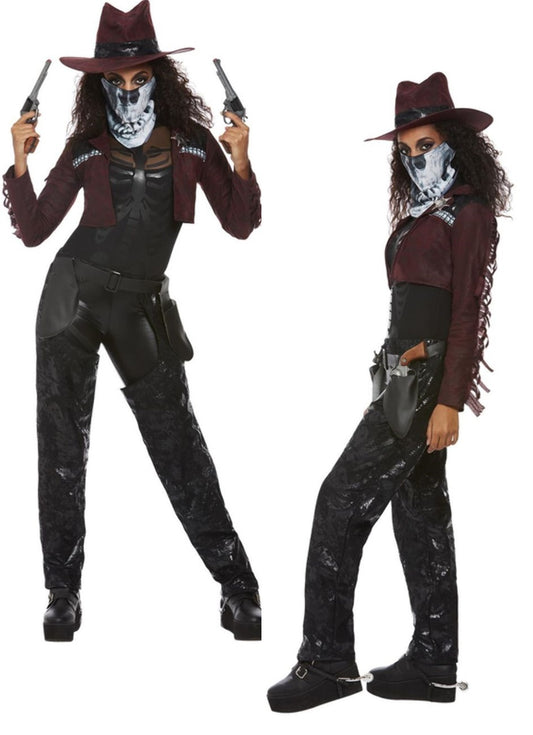 Deluxe Dark Spirit Western Cowgirl Costume