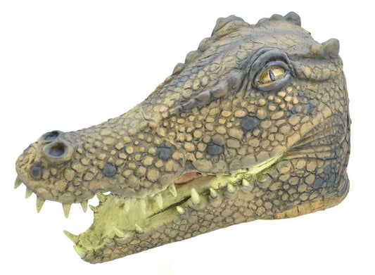 Adults Crocodile Head Mask Fancy Dress Animal Mens Ladies Costume Accessory New