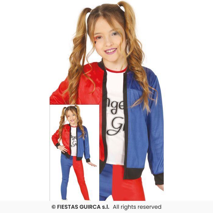 Harlequin Dangerous Glam Costume Childs Jester Halloween Fancy Dress Age 3-12