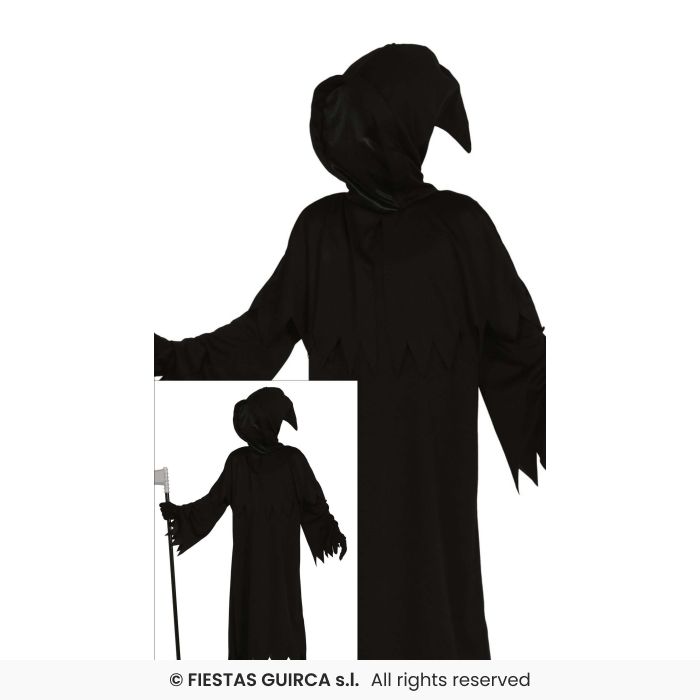 Death Reaper Hooded Grim Reaper Kids Halloween Fancy Dress Costume Age 3-12