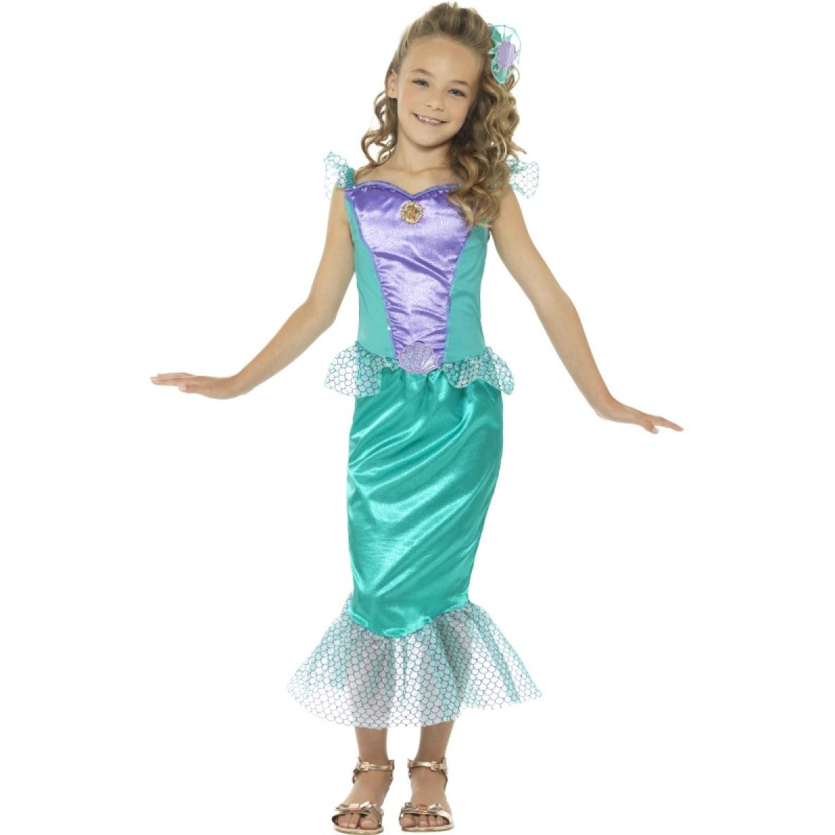 Girls Green Mermaid Costume