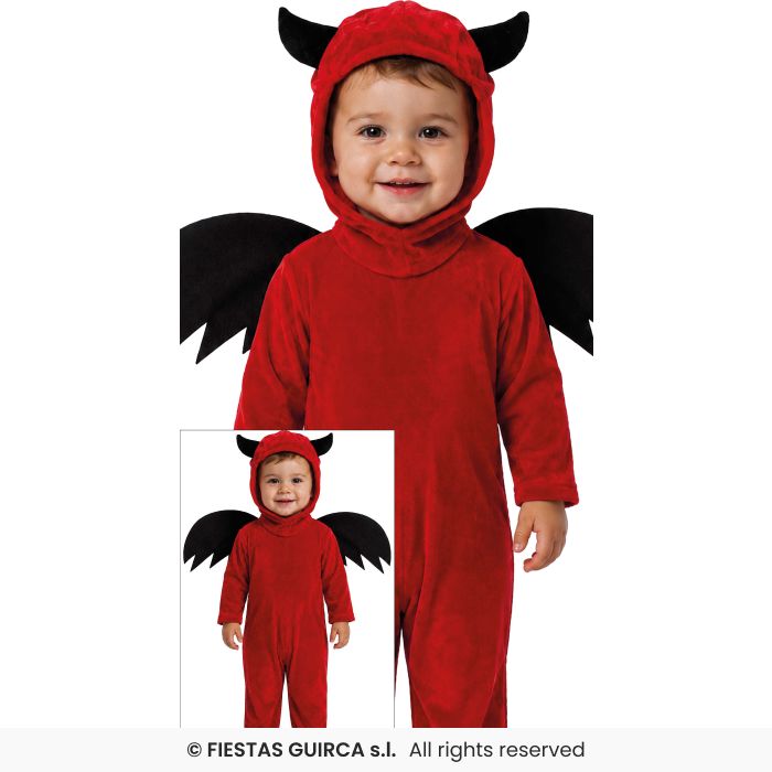 Little Demon Costume Toddlers Lil Devil Halloween Fancy Dress Outfit Boys Girls