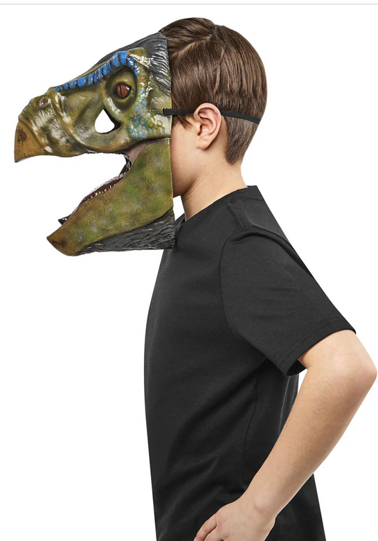 Therizinosaurus 1/2 Face Mask Adults Dinosaur Mask Fancy Dress Accessory