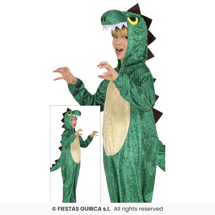 Kids Dinosaur Creature Costume Boys Girls Deluxe Fancy Dress Outfit Age 5-12