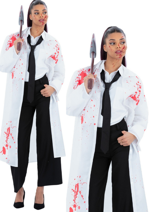 American Killer Kit Adults Zombie Gangster Mens Ladies Halloween Fancy Dress Costume