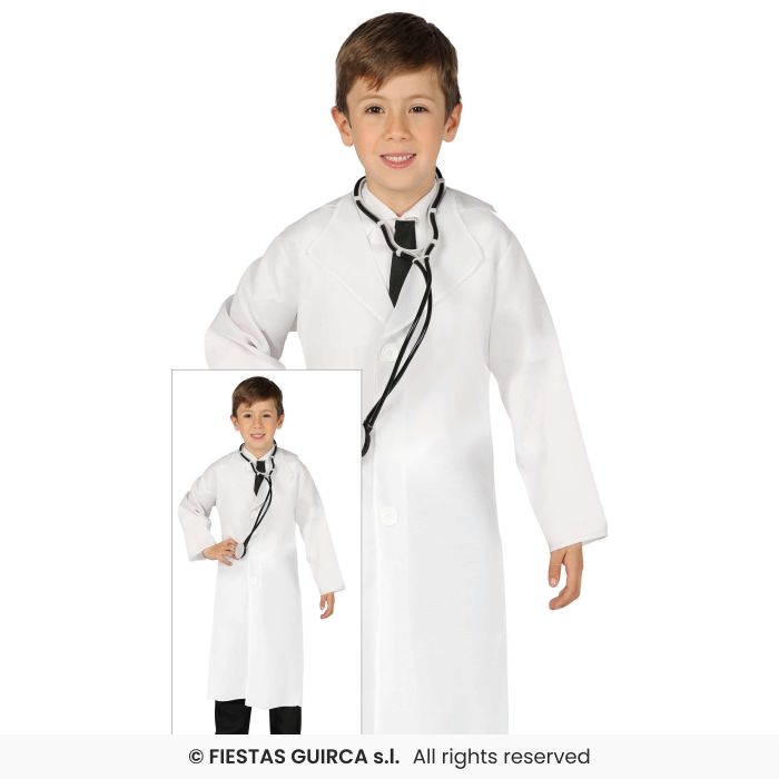 Doctor Costume Occupations Fancy Dress Outfit DR Coat Boys Girls Age 3-12