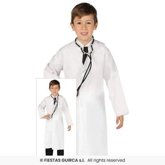 Doctor Costume Occupations Fancy Dress Outfit DR Coat Boys Girls Age 3-12