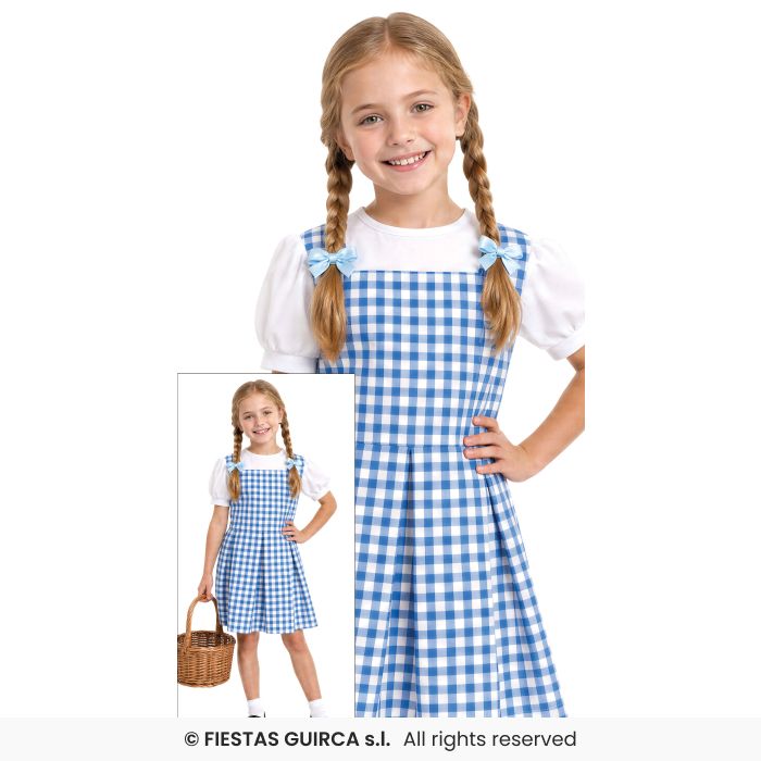 Girls Dorothy Costume Fairytale Sheep Costume Book Day Outfit Age 5-12
