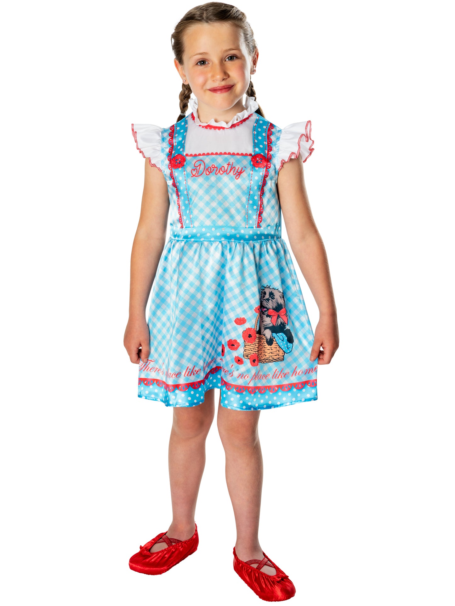 Wizard of Oz Official Girls Dorothy Fancy Dress Costume Book Day Kids Outfit Fairytale