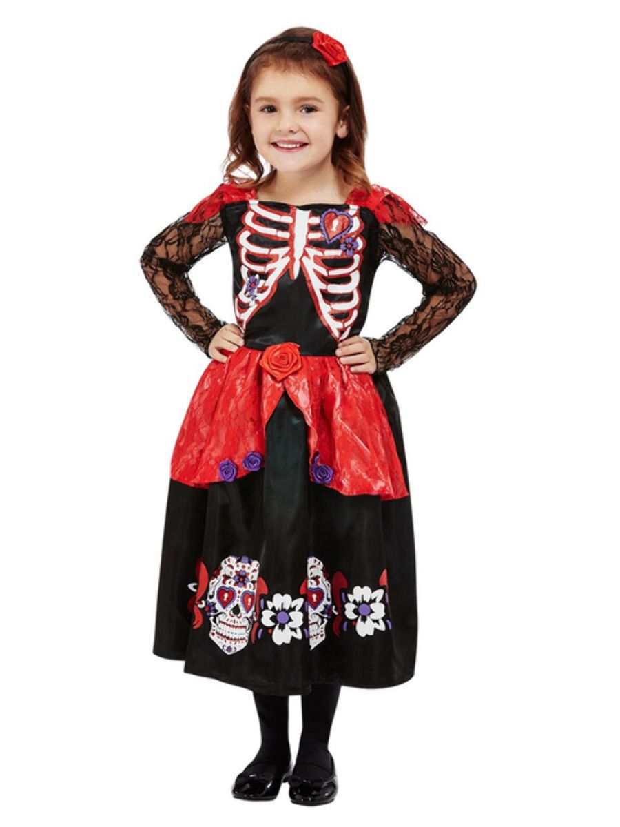Toddlers Day Of The Dead Girl Costume