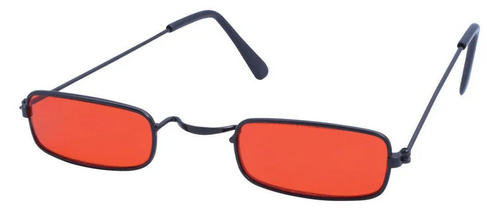 Dracula Glasses Vampire Mens Halloween Red Tinted Specs Fancy Dress Prop