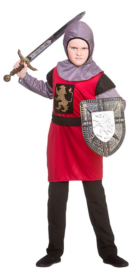 Book Day Child King Medieval Knight Fancy Dress Costume Crusader Kids Boys