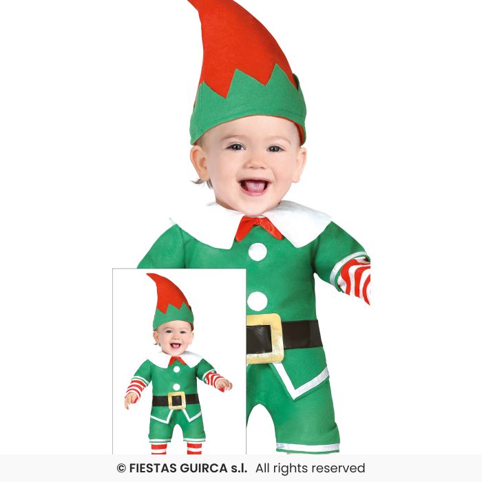 Deluxe Elfs Outfit Costume Toddlers Little Elf Nativity Play Fancy Dress Boys Girls Age 1-2