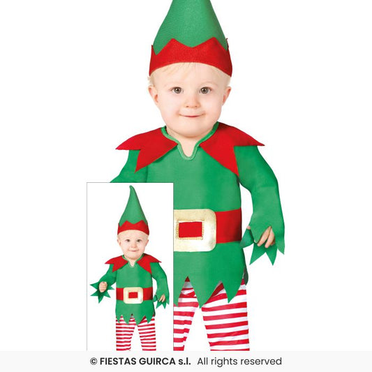 Elf Costume Toddlers Little Elf Nativity Play Fancy Dress Outfit Boys Girls Age 1-2