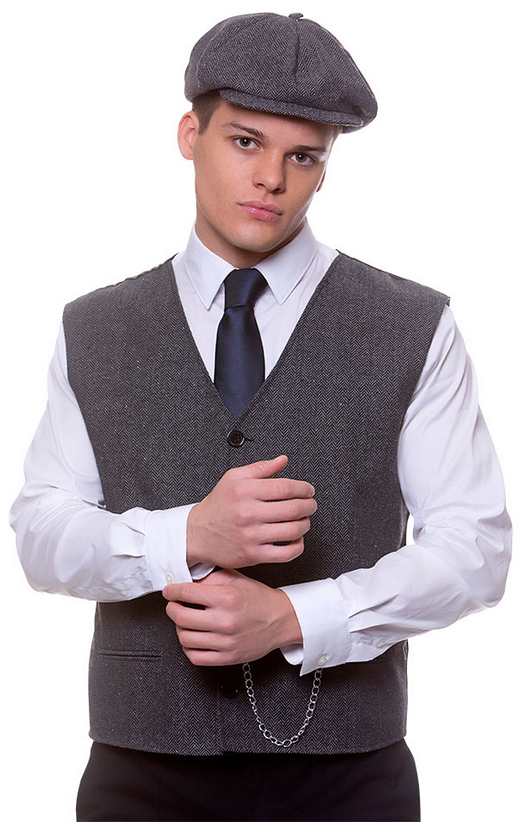 1920's Gangster Waistcoat & Cap