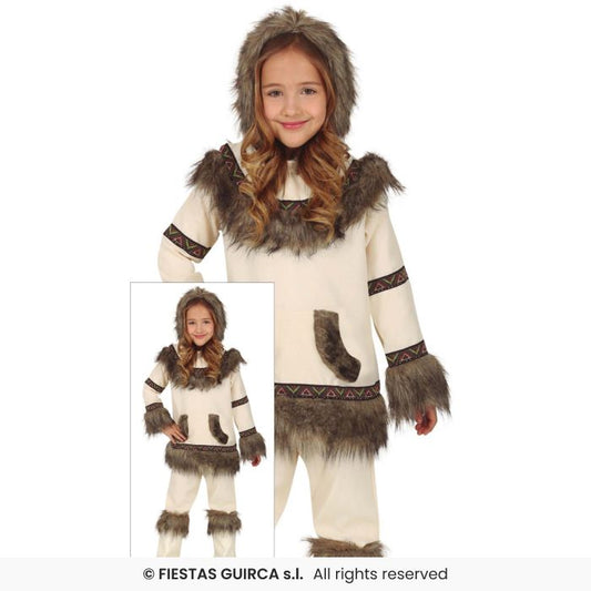 Eskimo Kids Fancy Dress Costume Arctic Girl National Dress Outfit Age 3-12