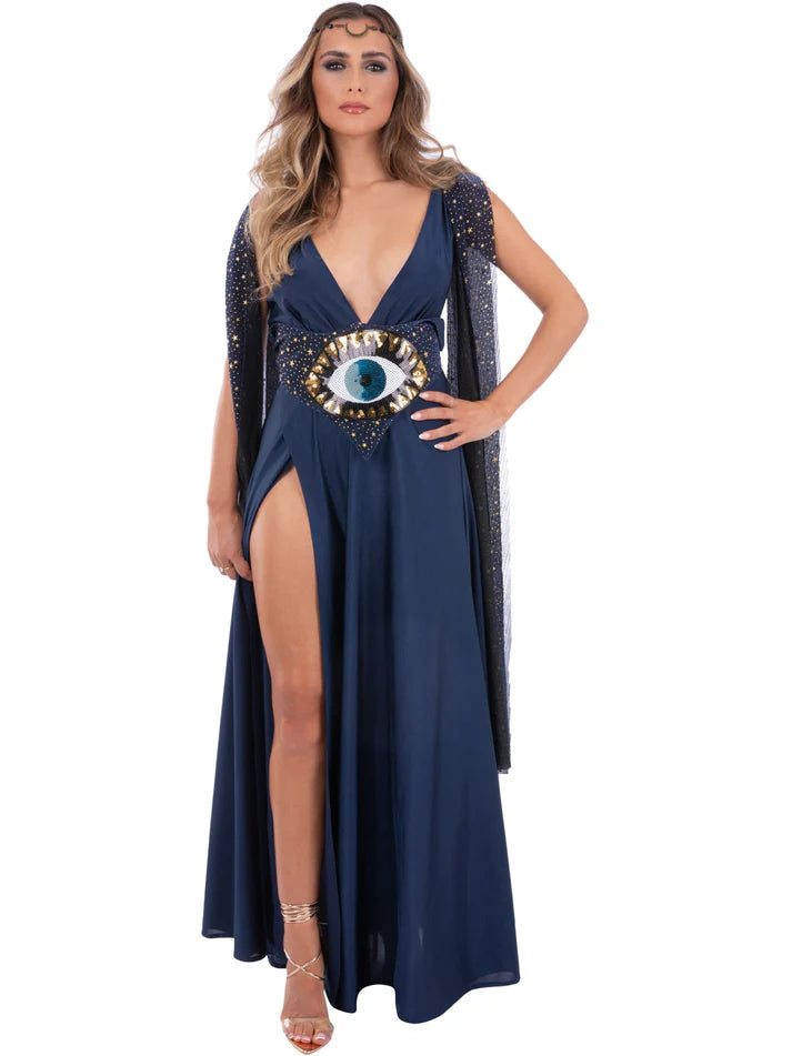 Fever All Seeing Eye Celestial Gypsy Fortune Teller Fancy Dress Costume UK 4-18