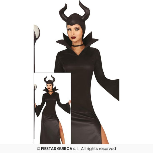 Evil Fairy Ladies Magic Lady Gothic Black Widow Halloween Fancy Dress Costume