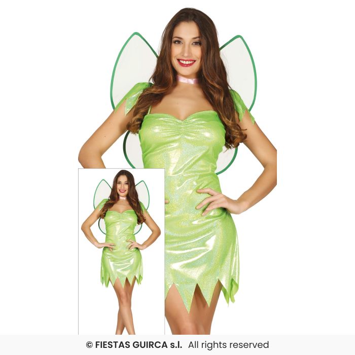 Fairytale Green Forest Fairy Magical Storybook Green Fairy Neverland Ladies Fancy Dress