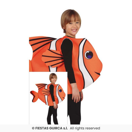 Fish Kids Costume Book Day Zoo Animal Fancy Dress Outfit Boys Girls Age 3-12