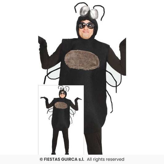 Fly Costume Adults Insect Mens Halloween Fancy Dress Outfit Large