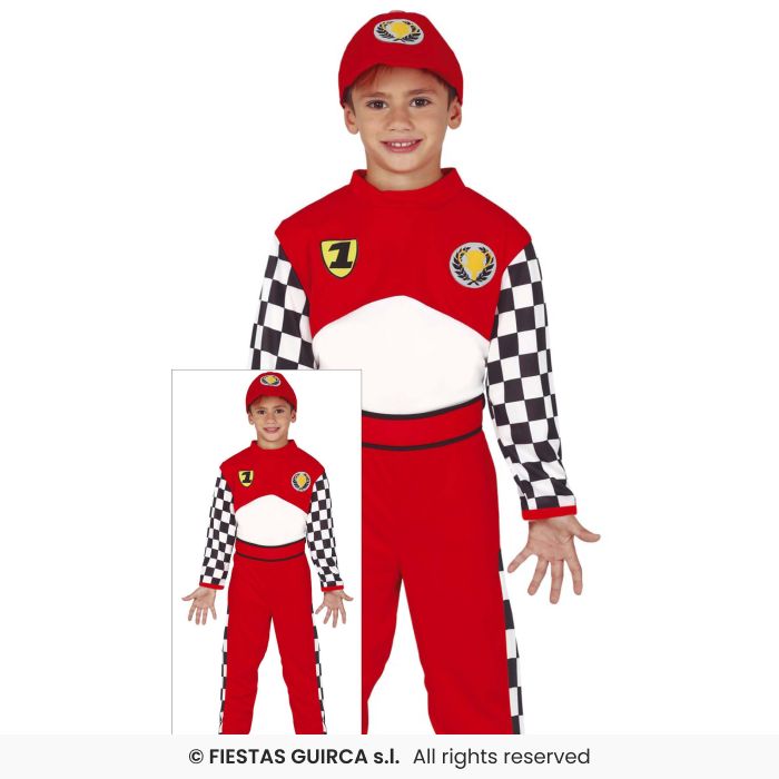 Racing Car Driver Formula Fancy Dress Kids Occupations Racer Rancing Age 3-12