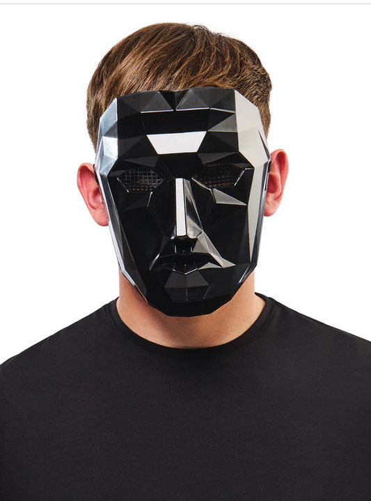 Front Man Mask Black Mask Squid Games Netflix Fancy Dress Accessory Adults