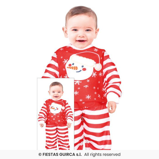 Frosty Pyjamas Kids Christmas PJ's Toddlers Santa Claus Fancy Dress Outfit Age 1-2