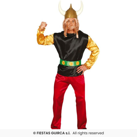 Mens Gaul Soldier Costume Warrior National Dress Adults Fancy Dress Outfit M-XL