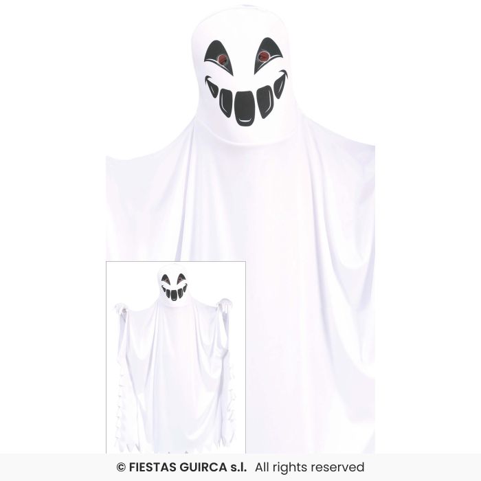 White Ghost Kids Halloween Fancy Dress Costume Hooded Ghost Boys Girls Age 3-12