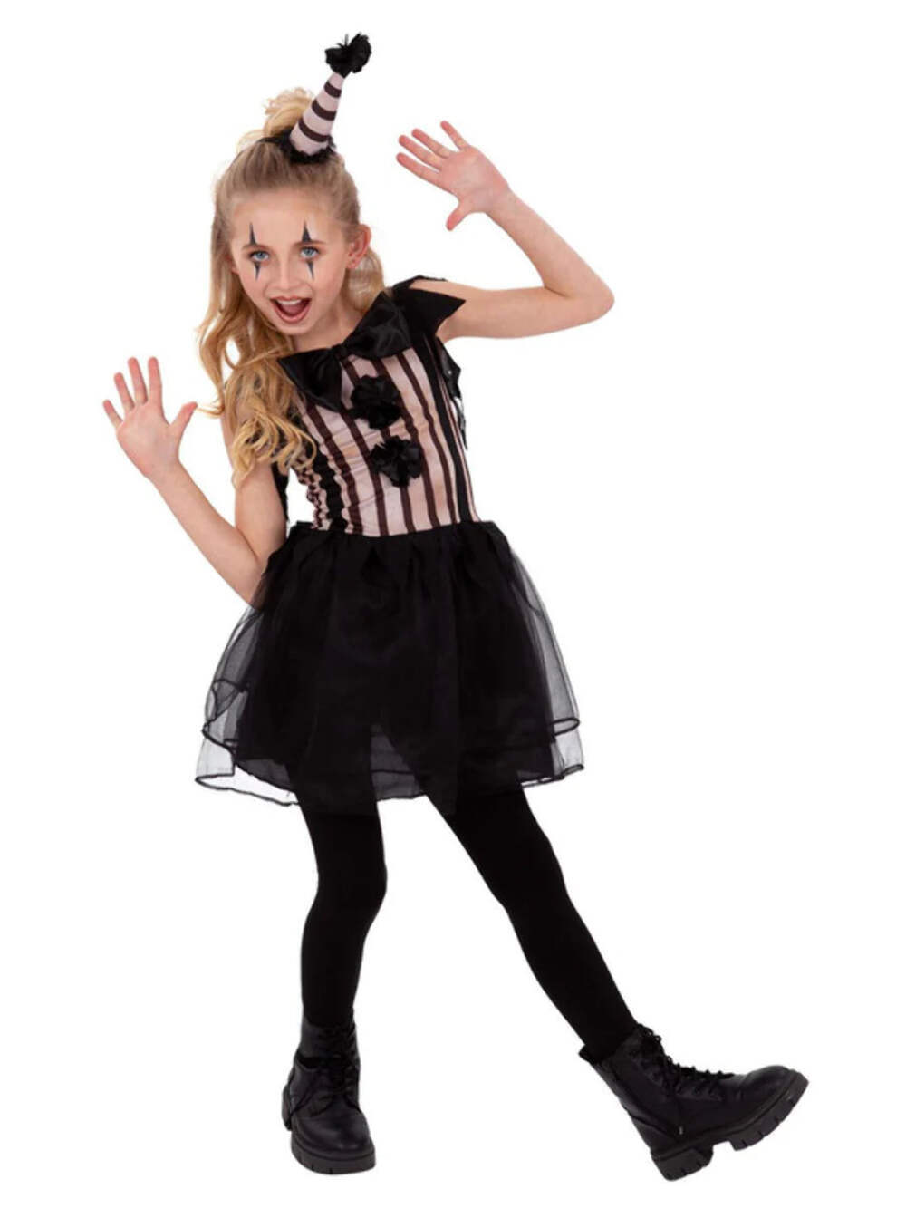 Dark Vintage Clown Adults Halloween Scary Clown Fancy Dress Outfit Adults Kids