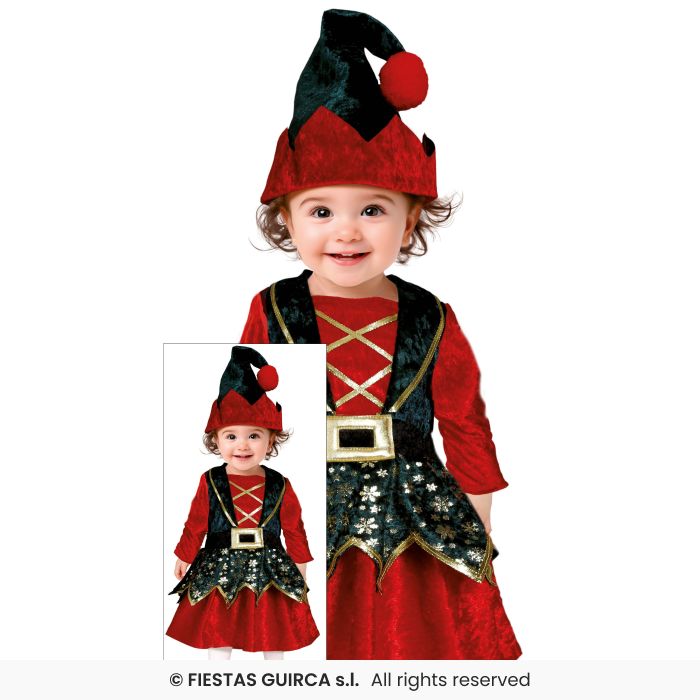 Dark Kids Elfs Outfit Costume Toddlers Little Elf Nativity Play Fancy Dress Girls Age 1-2