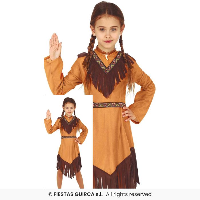 Girls Indian Wild West Western Fancy Dress Costume Kids Education Girls Age 3-13