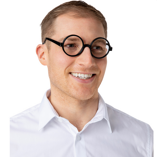 Funny Wizard Specs Harry School Boy Fancy Dress Nerd Geek No Lens Glasses