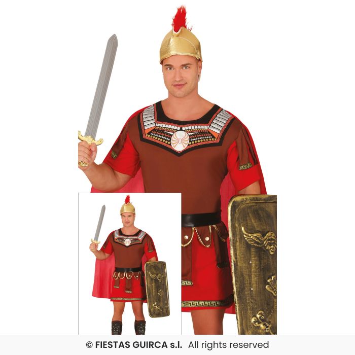 Centurion Mens Roman Costume Gladius Warrior Gladiator Adults Fancy Dress Outfit