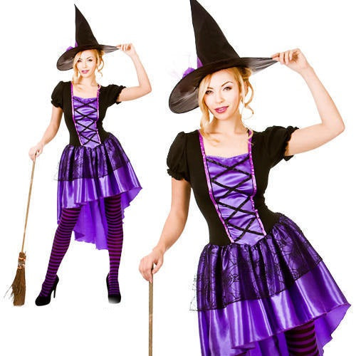 Glamorous Purple Witch Costume