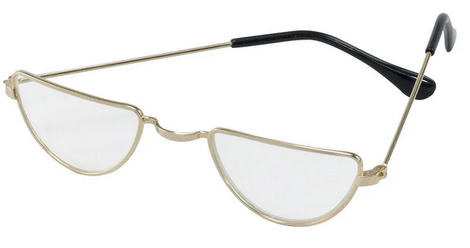 Santa Glasses Half Moon Santa Specs Adults Farther Chritmas Gold Frames