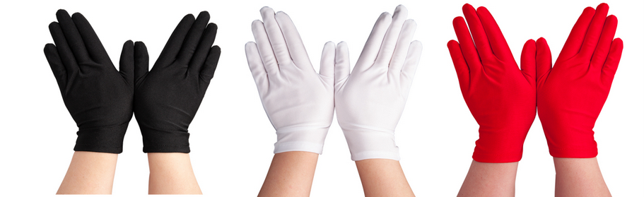 Short Ladies Gloves Showtime Flapper Burlesque Theatre Fancy Dress Gloves