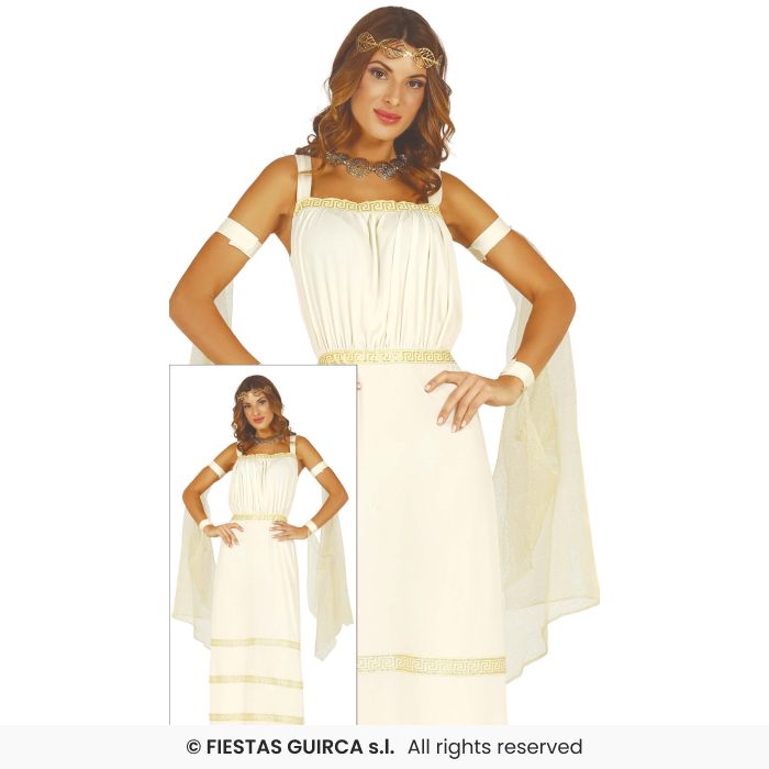 Greek Goddess Toga Party Ladies Fancy Dress Costume National Dress UK 8-18