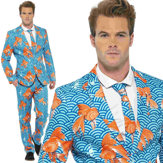 Stand Out Suits Stag Do Party New Goldfish Funny Fancy Dress Costume M-XL