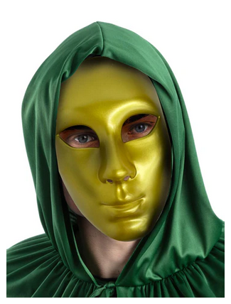 Robot Mime Masquerade Mask Halloween Fancy Dress Mens Ladies Game Show Mask