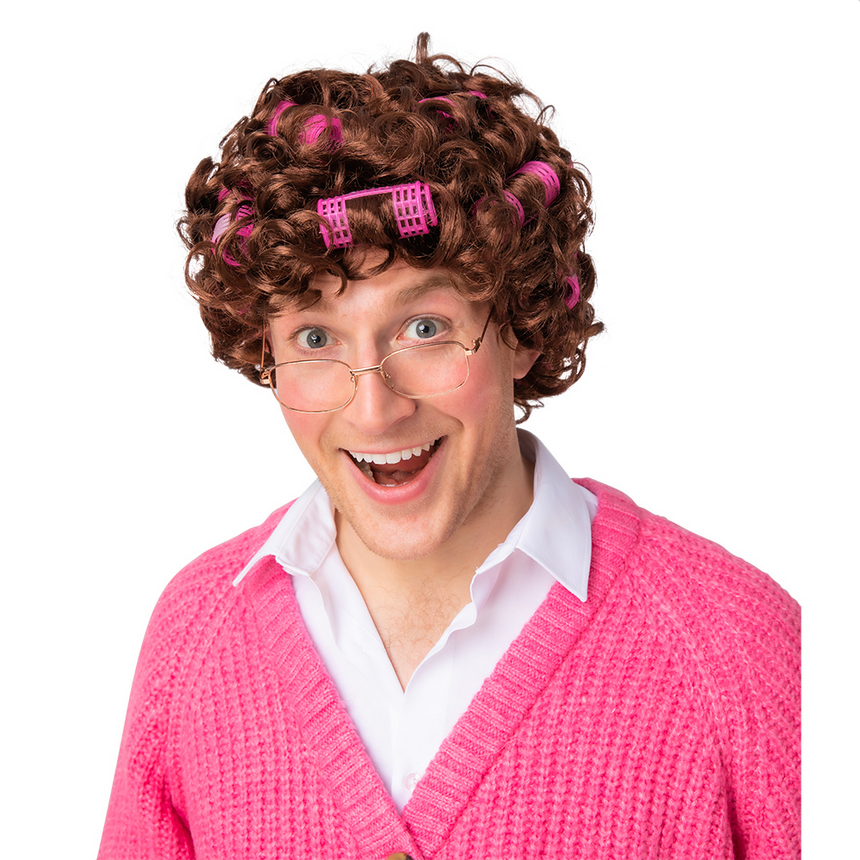 Granny Wig With Rollers