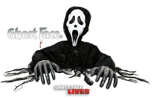 Ghost Face Gravebreaker Scream Fun World Fancy Dress Halloween Party Accessory