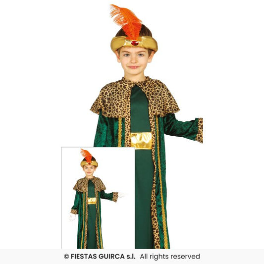 Green Wiseman Kids Chrsitmas School Nativity Play King Fancy Dress Costume Age 3-12