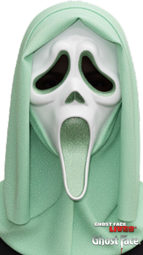Ghost Face® Glitter Mask Fun World Scream Fancy Dress Mask Adults Fancy Dress