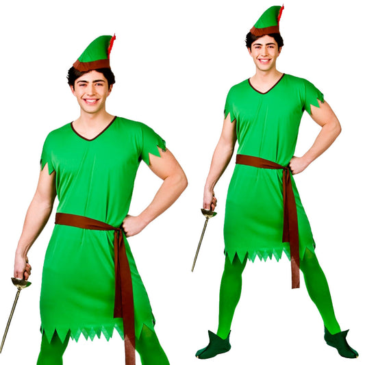 Adult Lost Boy Elf Robin Hood Costume