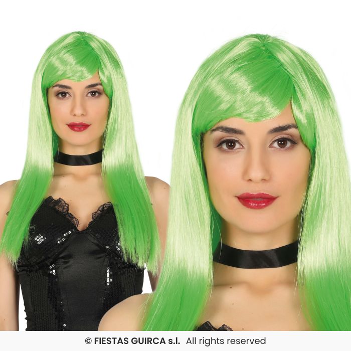 Adult Ladies Long Straight Wig With Fringe Colour Fancy Dress Wig Adults